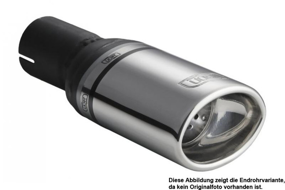 Ulter Sportauspuff Suzuki SWIFT Fließheck 89-05 95x65mm oval eingerollt gerade mit Absorber: 127-101-10