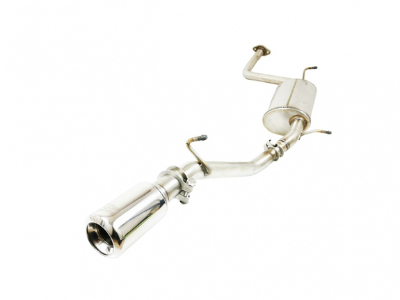 Ulter Edelstahl Sportauspuff Toyota IQ 1.3l 80mm rund eingerollt gerade mit Absorber: 128-122-07-2-P