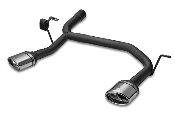 Ulter Duplex Endrohrgeweih Volvo V50 2004- 120x80mm oval eingerollt seitlich abgeschrägt mit Absorber: 130-V50-27