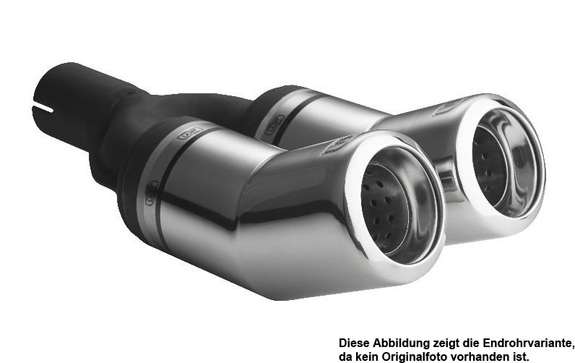Ulter Sportauspuff Volkswagen GOLF 3 Fließheck 11/91-12/97 80mm DTM rund eingerollt gerade mit Absorber: 129-212-13-1