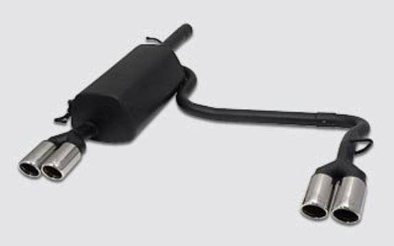 Ulter Duplex Sportauspuff Volkswagen PASSAT B5/B6 Lim., Variant 96-05 80mm rund eingerollt gerade mit Absorber