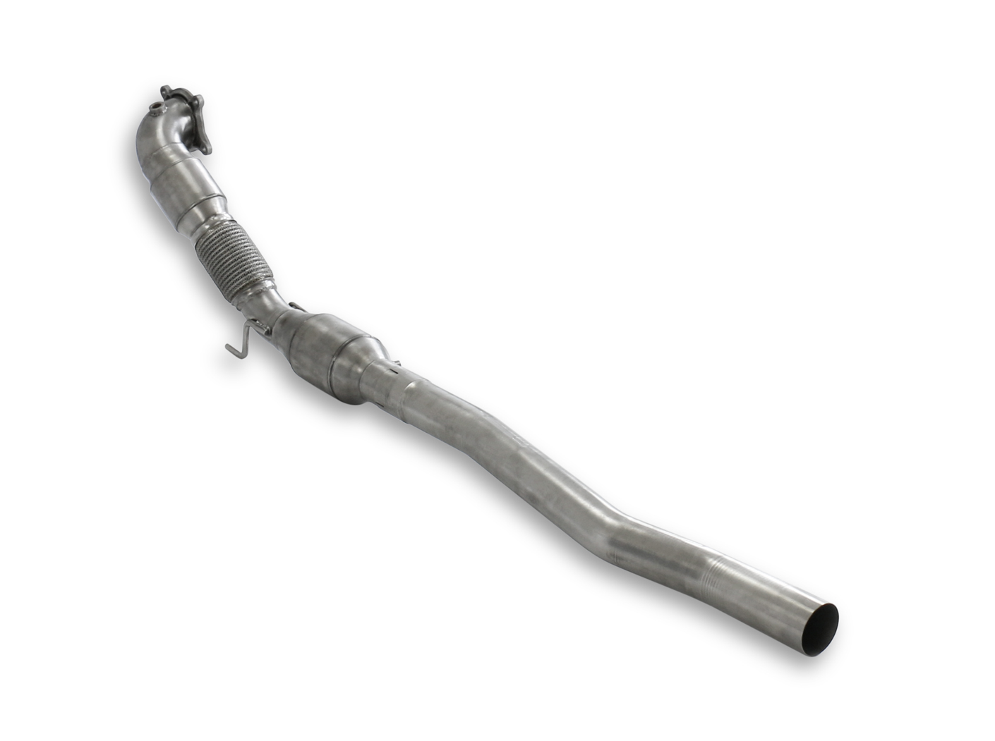 VW Golf 5 GTI BULLX Downpipe mit Sportkat Ø76mm ECE/EWG