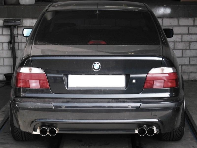 Eisenmann Edelstahl Duplex Sportauspuff RACE-Version BMW E39 520i-530i ...
